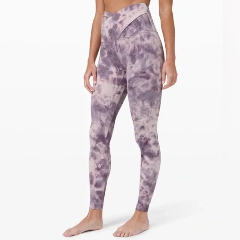 Lululemon Cross Tie Dye Leggings